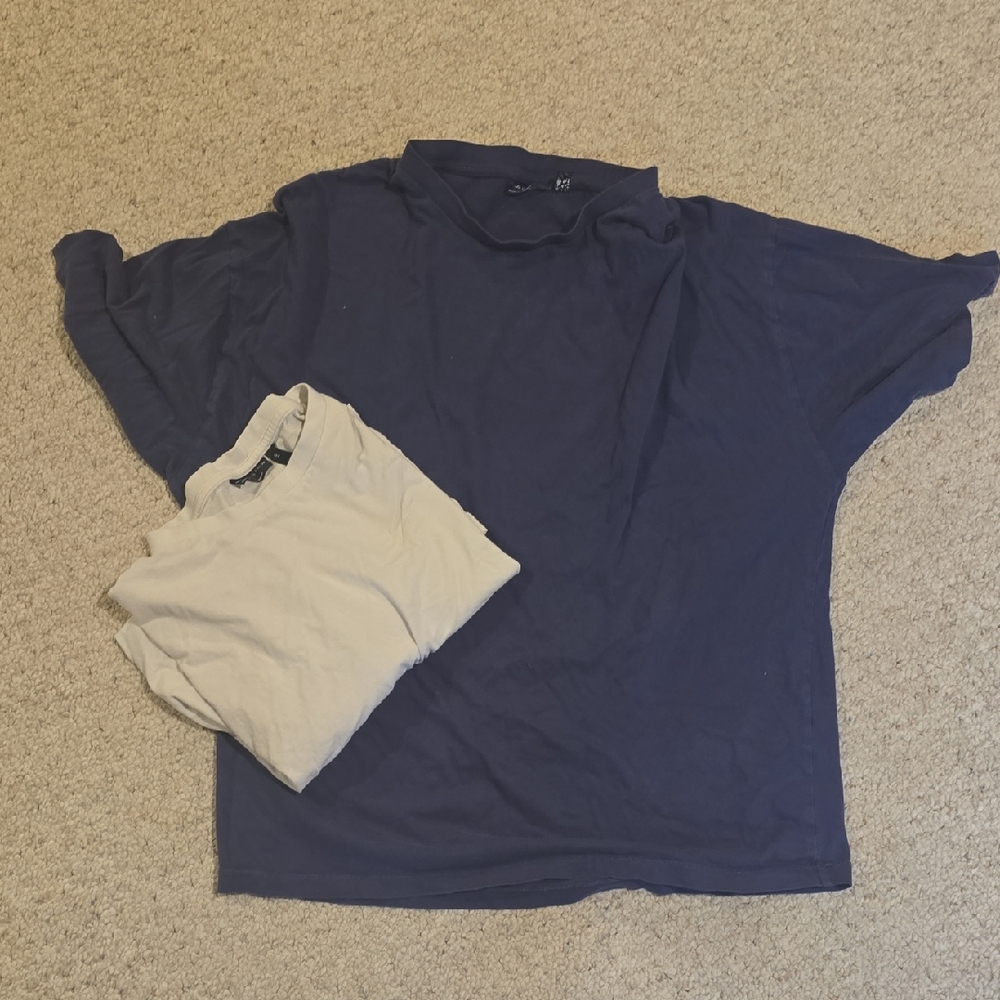 ASOS Design Navy and Cream T-Shirts